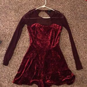 Ruby velvet romper